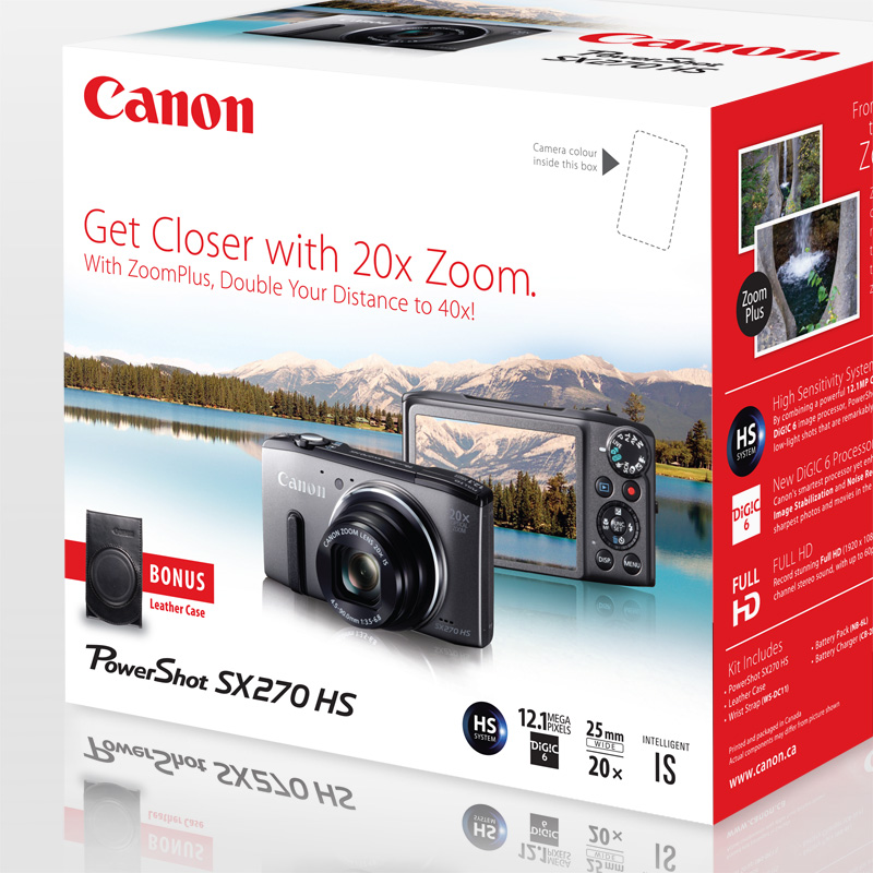 Canon Canada Camera Package Design HT Designs