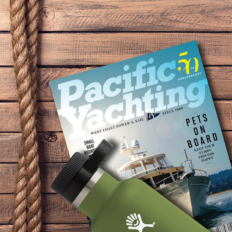 Hydro Flask in Pacific Yachting Magazine